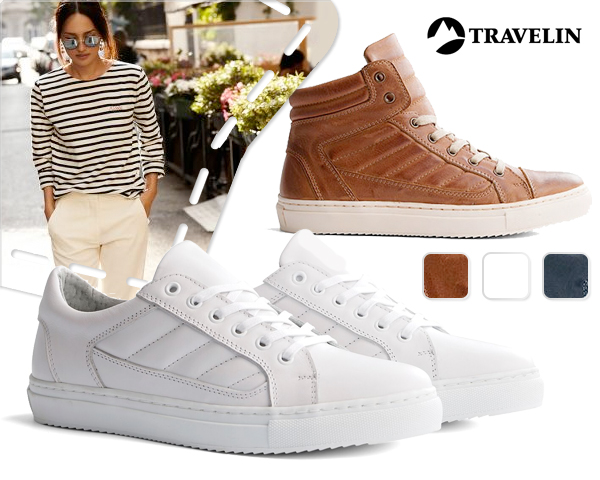 1 Day Fly Lady - Travelin' Leren Damessneakers: Laag Of Hoog Model 1 Day Fly Lady - Travelin' Leren Damessneakers: Laag Of Hoog Model