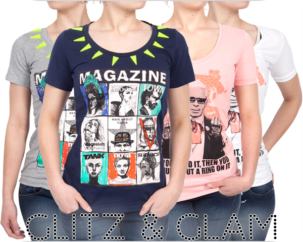 1 Day Fly Lady - Trendy Glitz & Glam T-shirts