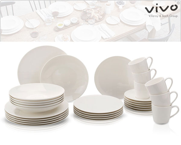 1 Day Fly Lady - Villeroy & Boch Vivo 30-​Delige Serviesset 1 Day Fly Lady - Villeroy & Boch Vivo 30-​Delige Serviesset