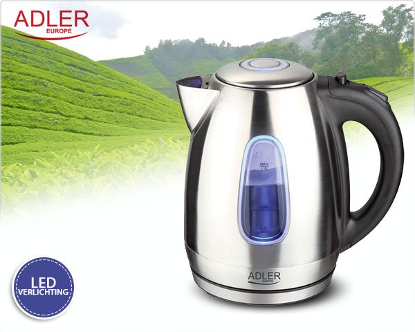 1 Day Fly Lady - Waterkoker 1.7L Met Led-Verlichting 1 Day Fly Lady - Waterkoker 1.7L Met Led-Verlichting