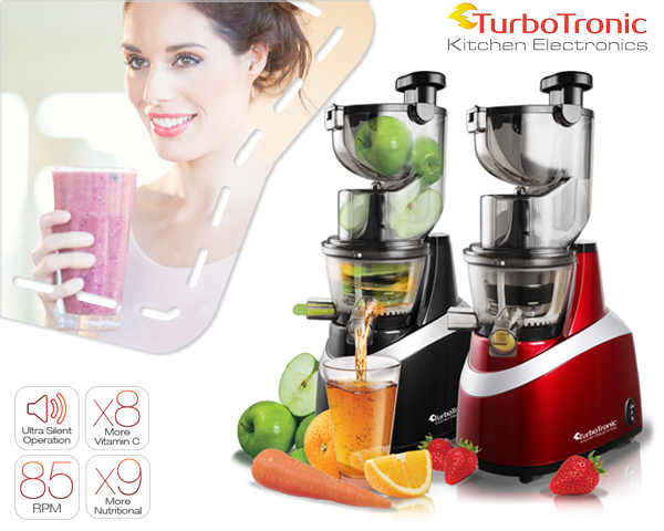 1 Day Fly Lady - Xl Turbotronic Slowjuicer In Twee Kleuren 1 Day Fly Lady - Xl Turbotronic Slowjuicer In Twee Kleuren