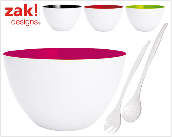 1 Day Fly Lady - Zak! Saladeschaal Met Bestekset 1 Day Fly Lady - Zak! Saladeschaal Met Bestekset