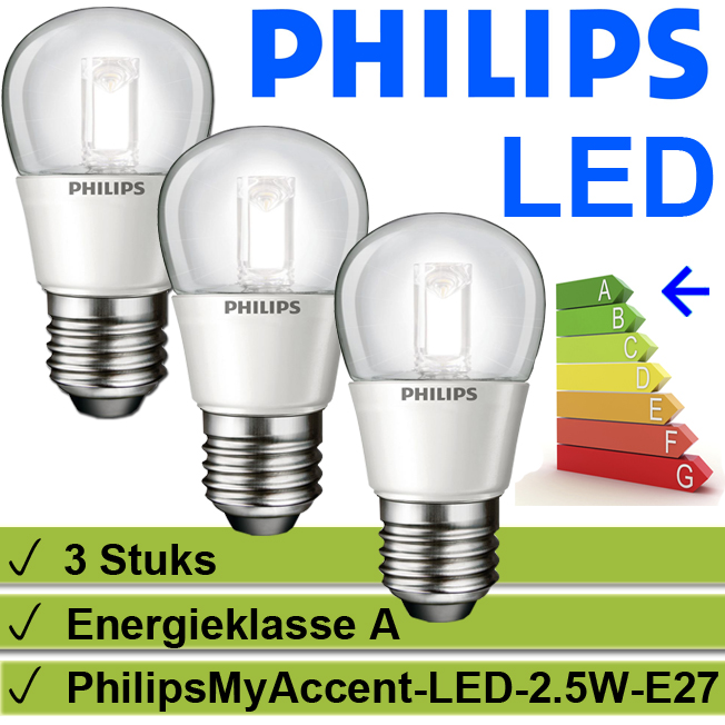 1masterdeal - 3X Philips Led Lamp Grote Fitting 1masterdeal - 3X Philips Led Lamp Grote Fitting