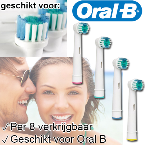 1masterdeal - 8X Opzetborstels Voor Oral B