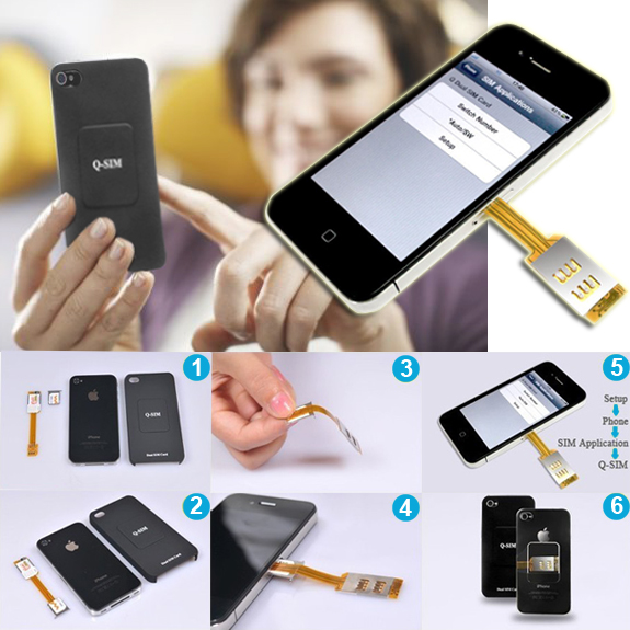 1masterdeal - Dual Sim Voor Iphone 4/4S 1masterdeal - Dual Sim Voor Iphone 4/4S