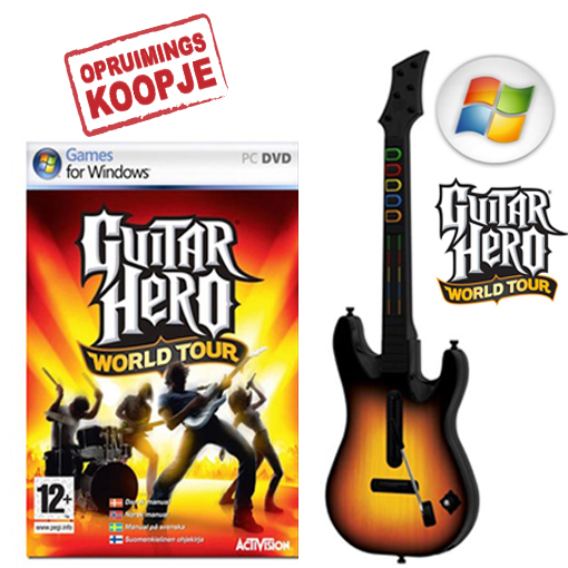 1masterdeal - Guitar Hero World Tour Inclusief Gitaar 1masterdeal - Guitar Hero World Tour Inclusief Gitaar