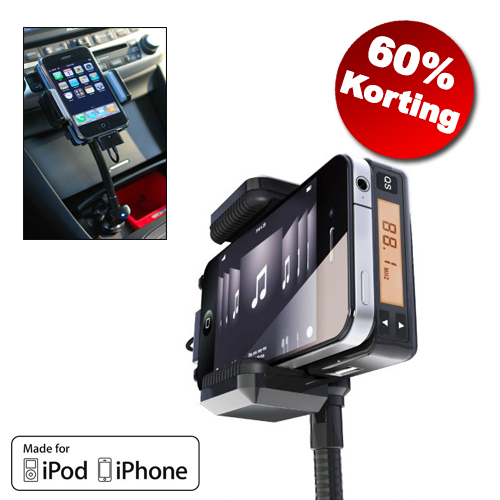 1masterdeal - Iphone Carkit Met Fm Stereo Transmitter 1masterdeal - Iphone Carkit Met Fm Stereo Transmitter