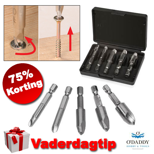 1masterdeal - O'daddy Schroefverwijderset 1masterdeal - O'daddy Schroefverwijderset