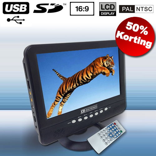 1masterdeal - Portable 9" Lcd Televisie