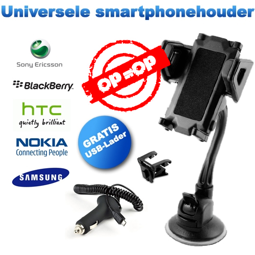 1masterdeal - Smartphonehouder + Gratis Usb Lader 1masterdeal - Smartphonehouder + Gratis Usb Lader