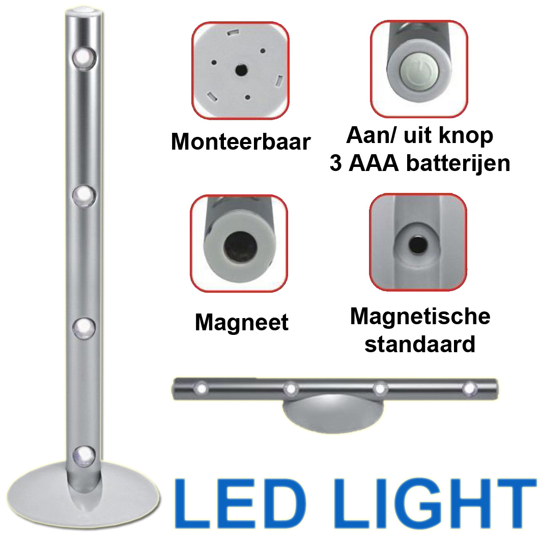 1masterdeal - Stenmark Led Light+magnetische Houder 1masterdeal - Stenmark Led Light+magnetische Houder