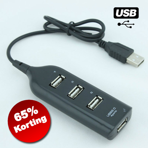 1masterdeal - Usb Hub - 4 Poorten (Zwart) 1masterdeal - Usb Hub - 4 Poorten (Zwart)