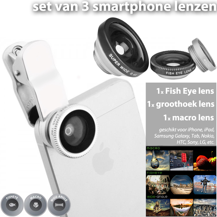 24 Deluxe - 3-In-1 Smartphone Lens 24 Deluxe - 3-In-1 Smartphone Lens