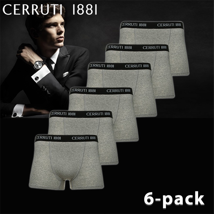 24 Deluxe - 6X Cerruti Boxers Grijs