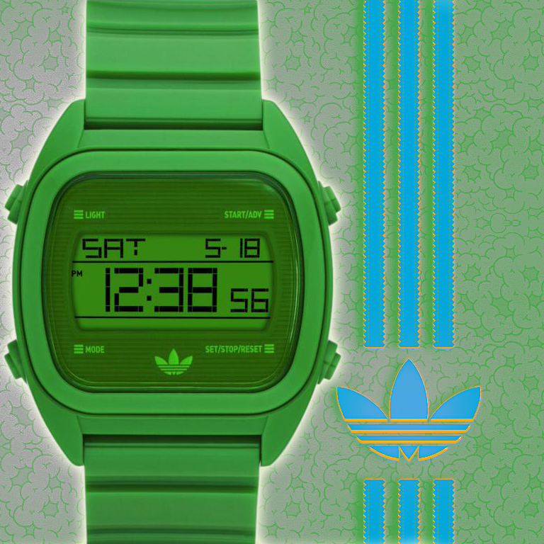 24 Deluxe - Adidas Digitaal Retro Horloge 24 Deluxe - Adidas Digitaal Retro Horloge