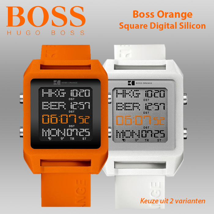 24 Deluxe - Boss Orange Digitaal Horloge 24 Deluxe - Boss Orange Digitaal Horloge