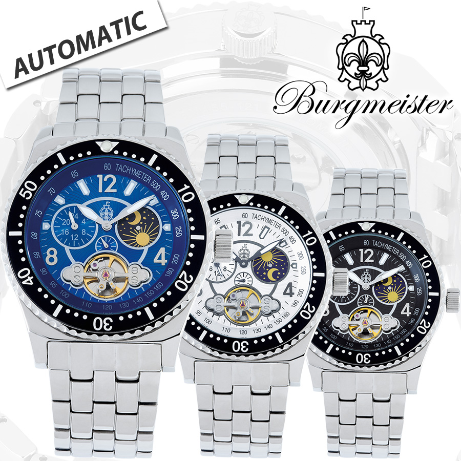 24 Deluxe - Burgmeister Pretoria Automaat Horloge 24 Deluxe - Burgmeister Pretoria Automaat Horloge