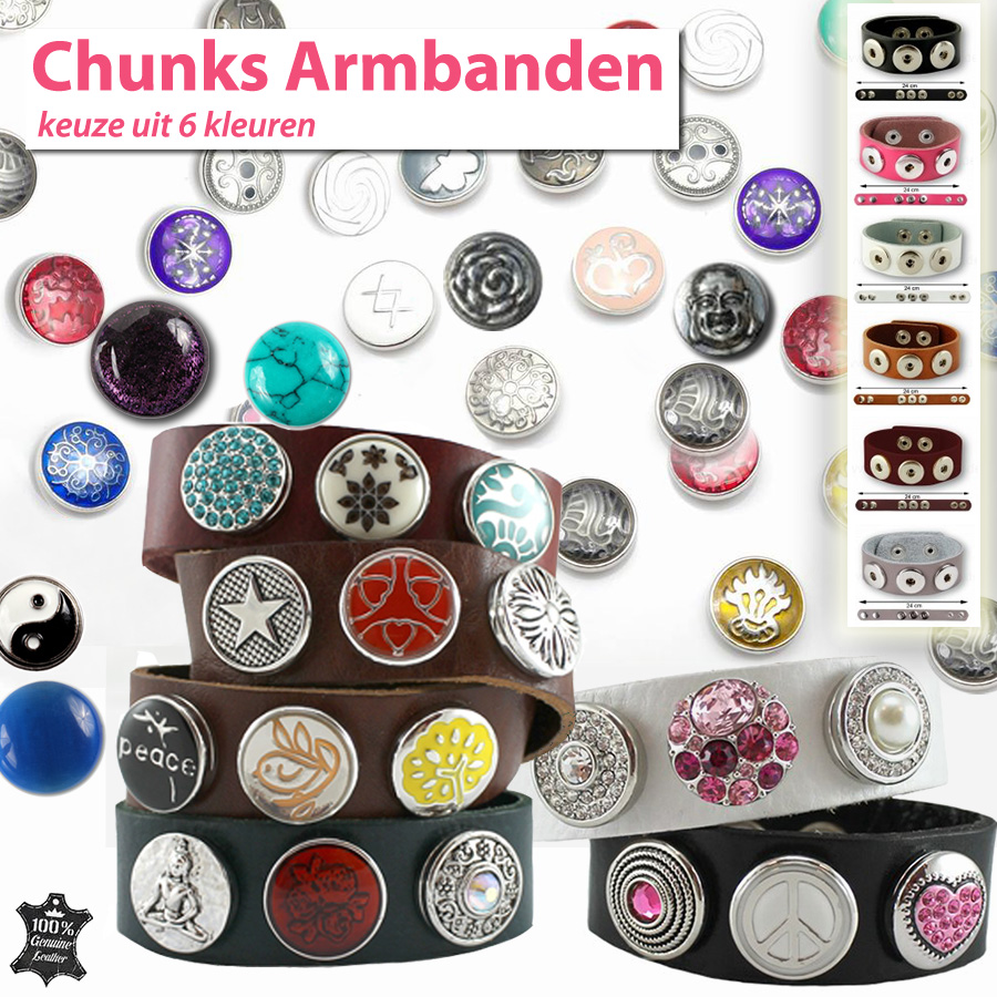 24 Deluxe - Chunks Armband Inclusief 6 Chunks