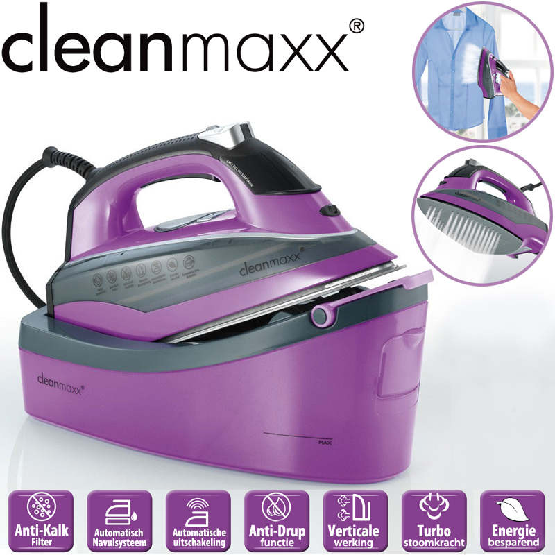 24 Deluxe - Cleanmaxx Strijkijzer Met Stoomsysteem