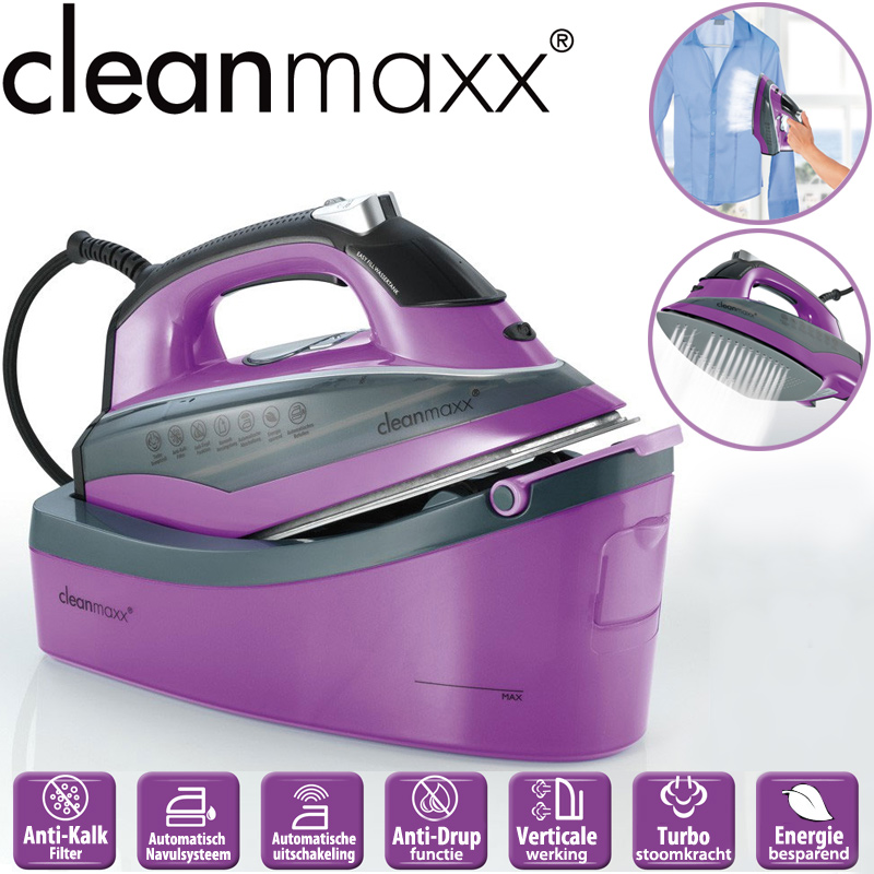 24 Deluxe - Cleanmaxx Strijkijzer Met Stoomsysteem 24 Deluxe - Cleanmaxx Strijkijzer Met Stoomsysteem