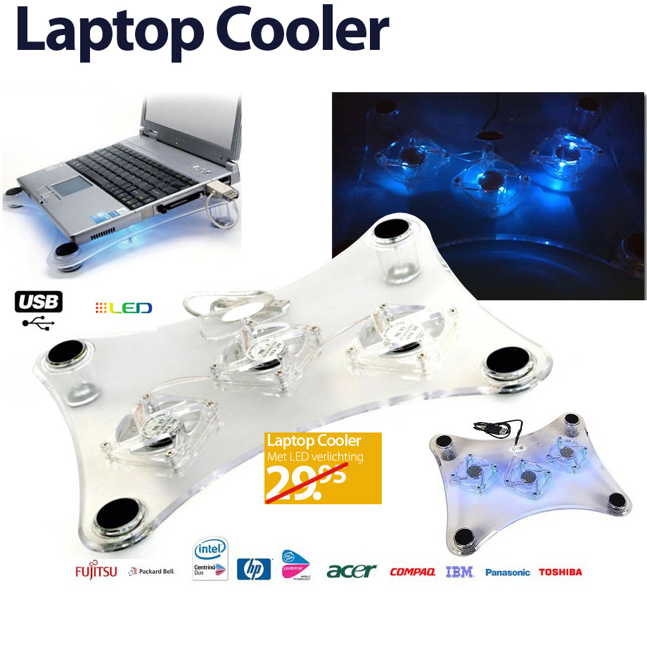24 Deluxe - Design Laptopstandaard Cooler