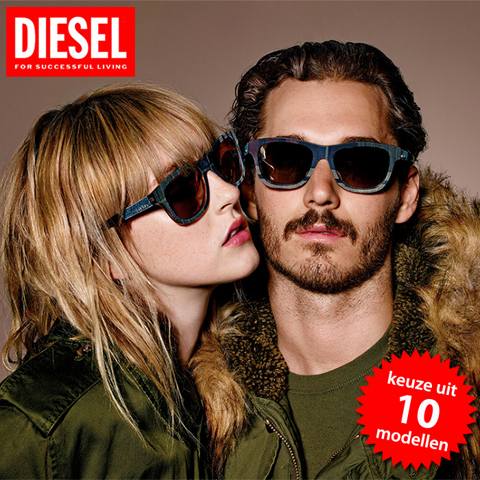 24 Deluxe - Diesel Wayfarer Zonnebrillen