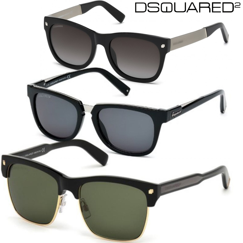 24 Deluxe - Dsquared² Wayfarer Zonnebrillen