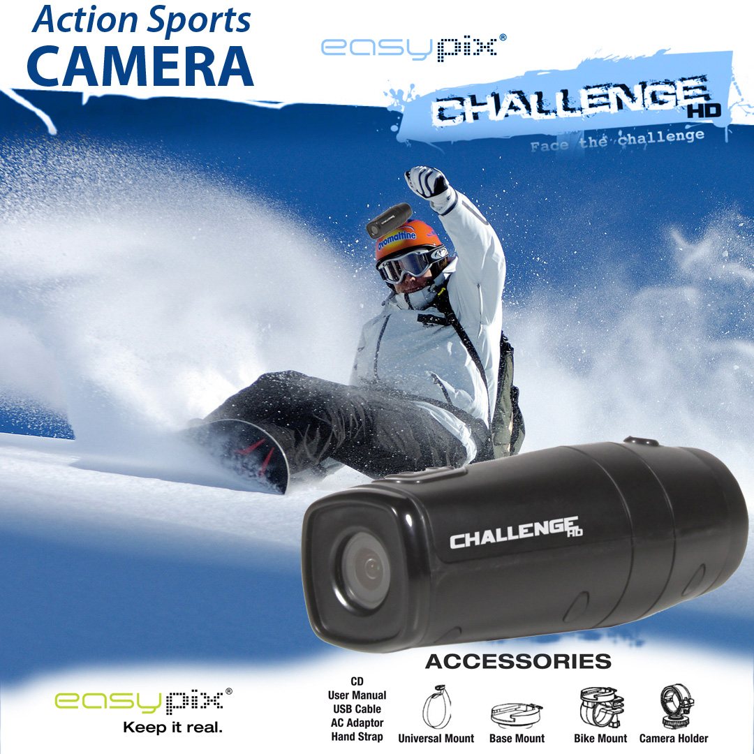 24 Deluxe - Easypix Challenge Action Camera Hd 24 Deluxe - Easypix Challenge Action Camera Hd
