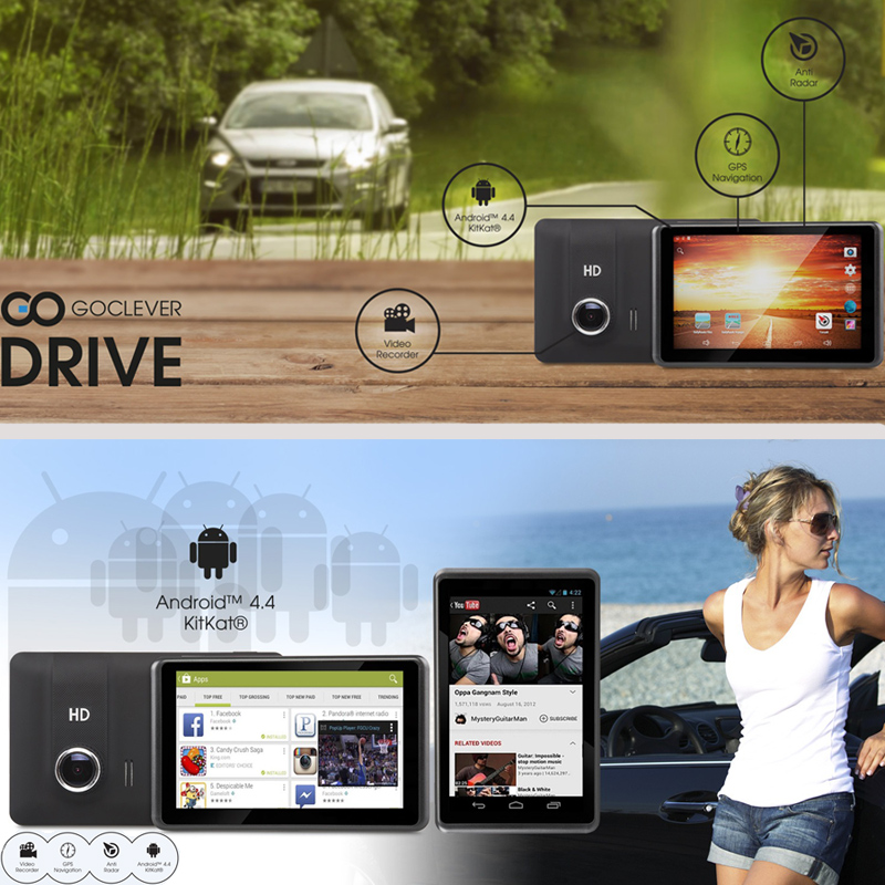24 Deluxe - Goclever Drive Navigatie / Dashcam / Android 24 Deluxe - Goclever Drive Navigatie / Dashcam / Android