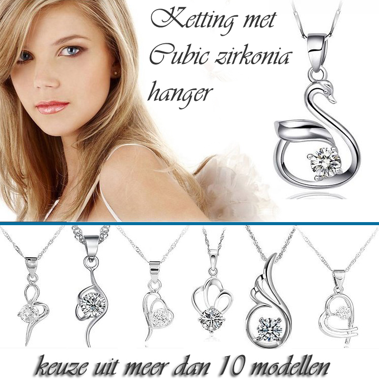 24 Deluxe - Ketting Met Cubic Zirkonia Hanger