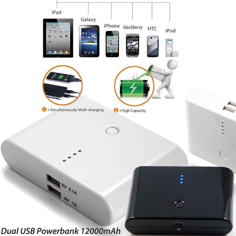 24 Deluxe - Krachtige Mobiele Powerbank 12000Mah