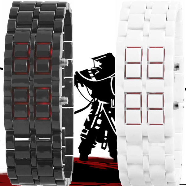 24 Deluxe - Led Samurai Horloge