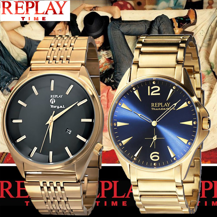 24 Deluxe - Luxe Replay Gold Horloges