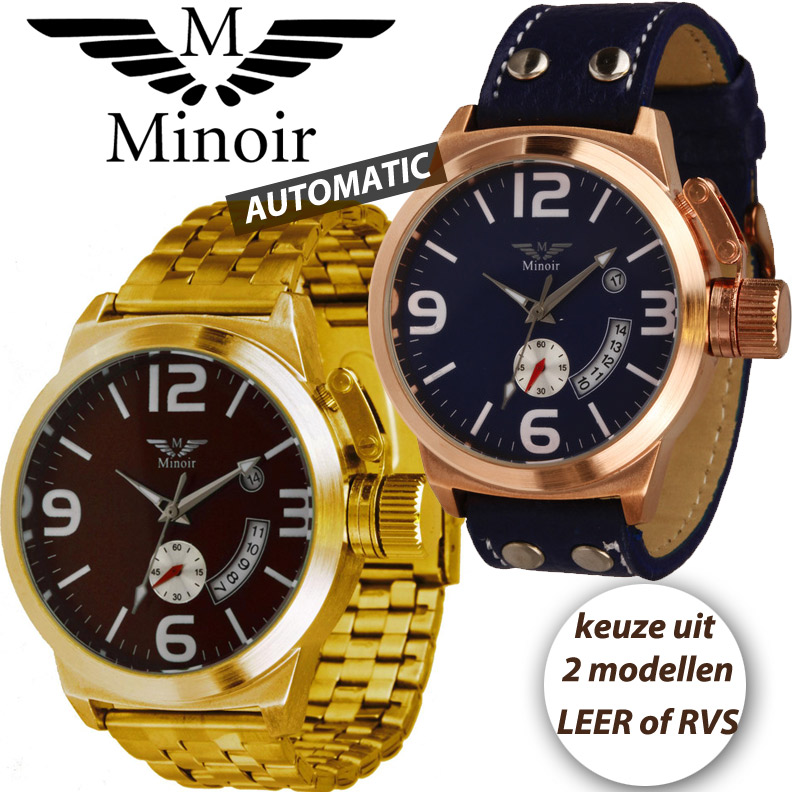 24 Deluxe - Minoir Barentin Automaat Horloge