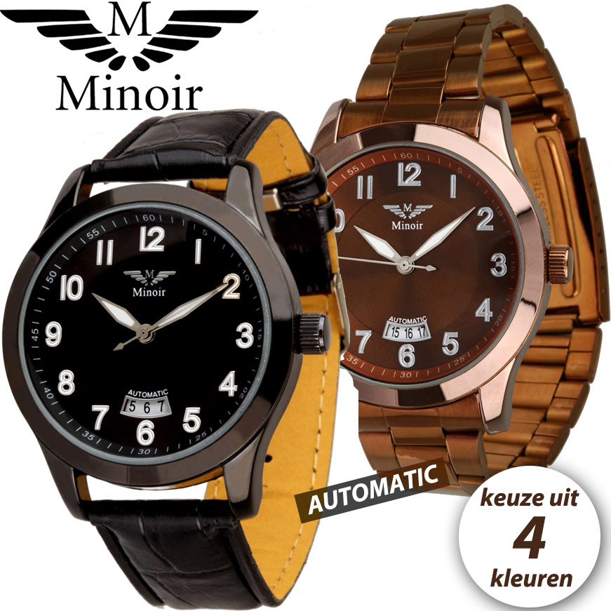 24 Deluxe - Minoir Coutras Automaat Horloge 24 Deluxe - Minoir Coutras Automaat Horloge