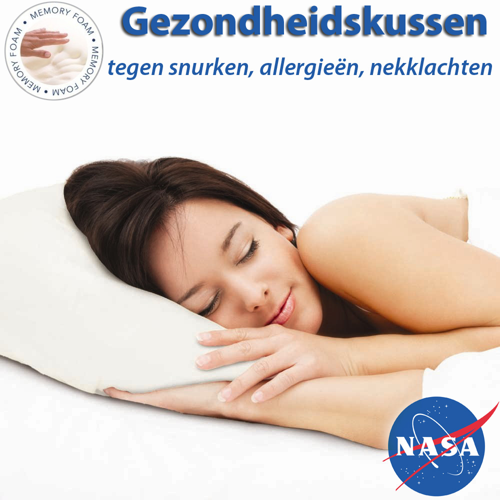 24 Deluxe - Nasa Gezondheidskussen Van Traagschuim 24 Deluxe - Nasa Gezondheidskussen Van Traagschuim