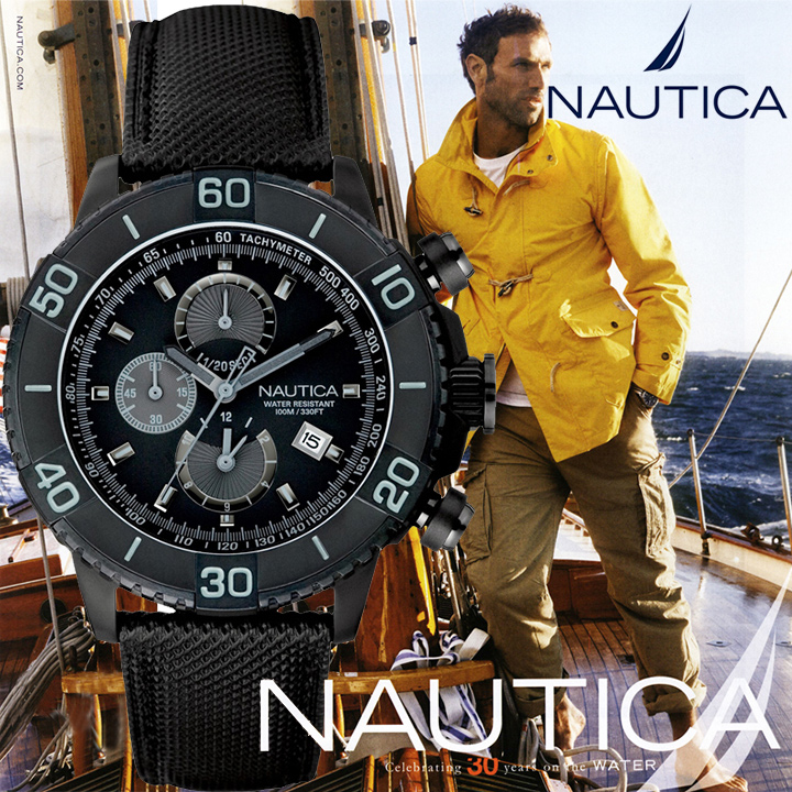 24 Deluxe - Nautica Nst500 Chronograaf Horloge 24 Deluxe - Nautica Nst500 Chronograaf Horloge