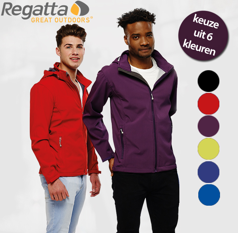 24 Deluxe - Regatta Softshell Heren Jack