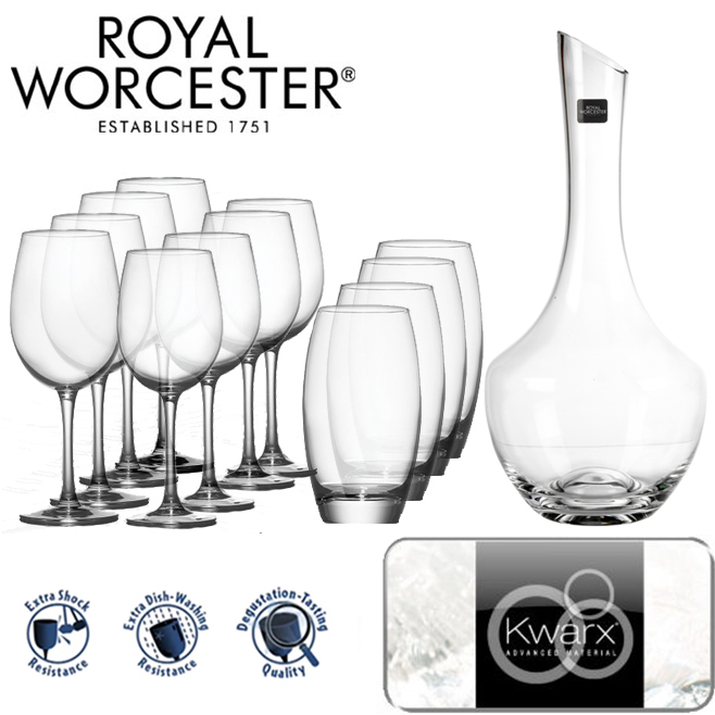 24 Deluxe - Royal Worcester Design Kwarx Glazen 24 Deluxe - Royal Worcester Design Kwarx Glazen