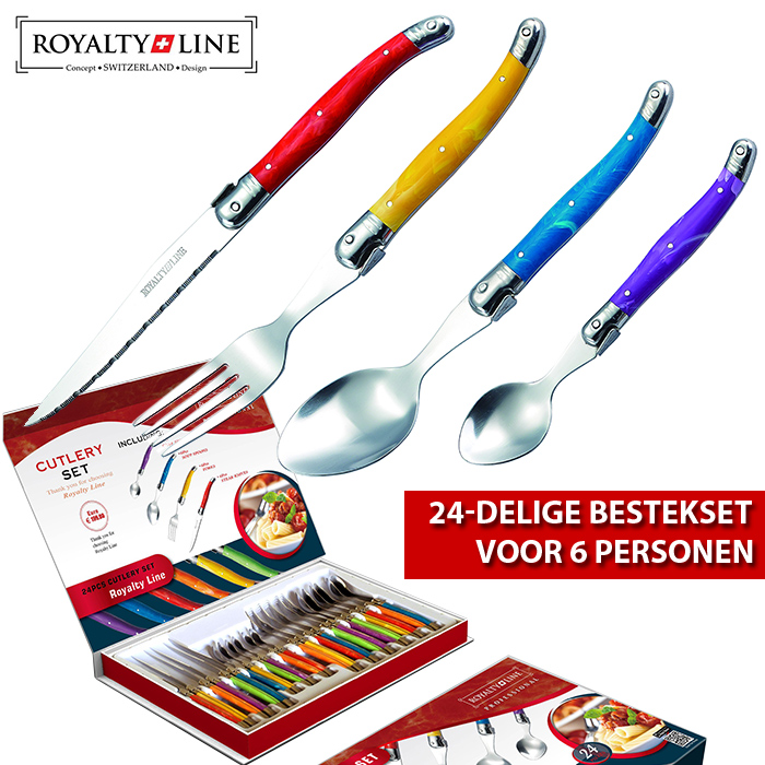 24 Deluxe - Royalty Line Bestekset Voor 6 Personen 24 Deluxe - Royalty Line Bestekset Voor 6 Personen