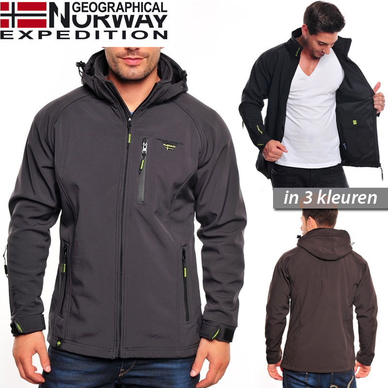24 Deluxe - Softshell Outdoor Jack Van Geographical Norway 'Tony Hood' 24 Deluxe - Softshell Outdoor Jack Van Geographical Norway 'Tony Hood'