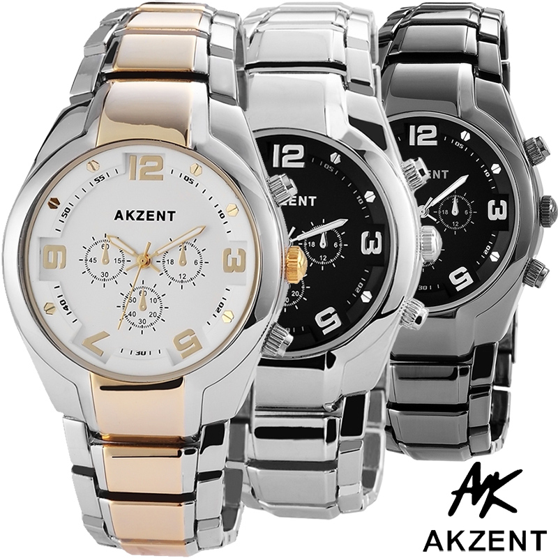 24 Deluxe - Sportief Herenhorloge By Akzent