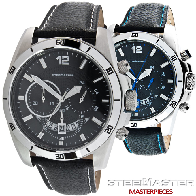 24 Deluxe - Steel Master Chronograaf Horloges 24 Deluxe - Steel Master Chronograaf Horloges