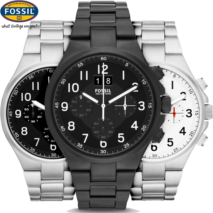 24 Deluxe - Stoere Fossil Herenhorloges 24 Deluxe - Stoere Fossil Herenhorloges