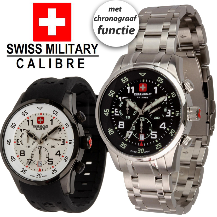 24 Deluxe - Swiss Military Candescent Chronograaf Horloge