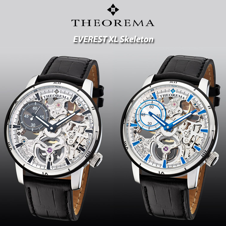 24 Deluxe - Theorema Everest Xl Skeleton Horloge T2008