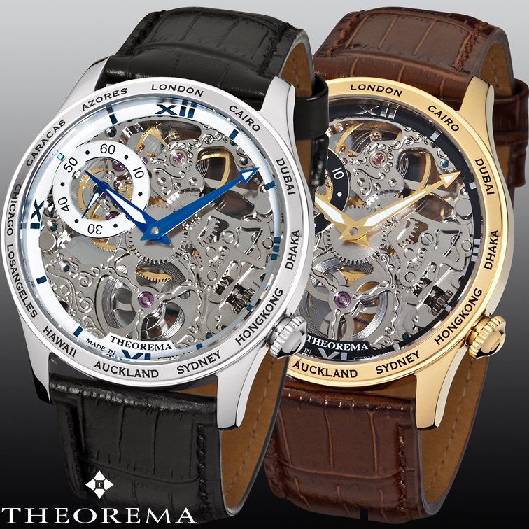 24 Deluxe - Theorema Monte Carlo Mechanisch Skeleton Horloge