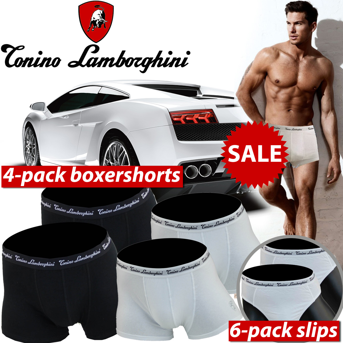 24 Deluxe - Tonino Lamborghini Boxers En Slips 24 Deluxe - Tonino Lamborghini Boxers En Slips