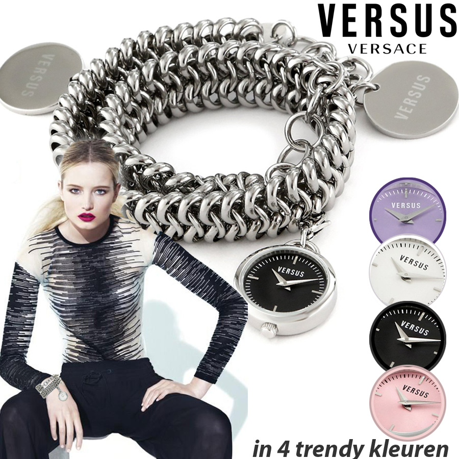 24 Deluxe - Versus By Versace Bedelarmband Horloge 24 Deluxe - Versus By Versace Bedelarmband Horloge