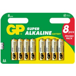One Time Deal - Gp Super Alkaline Aa  Penlite, Multipack 8 Stuks!